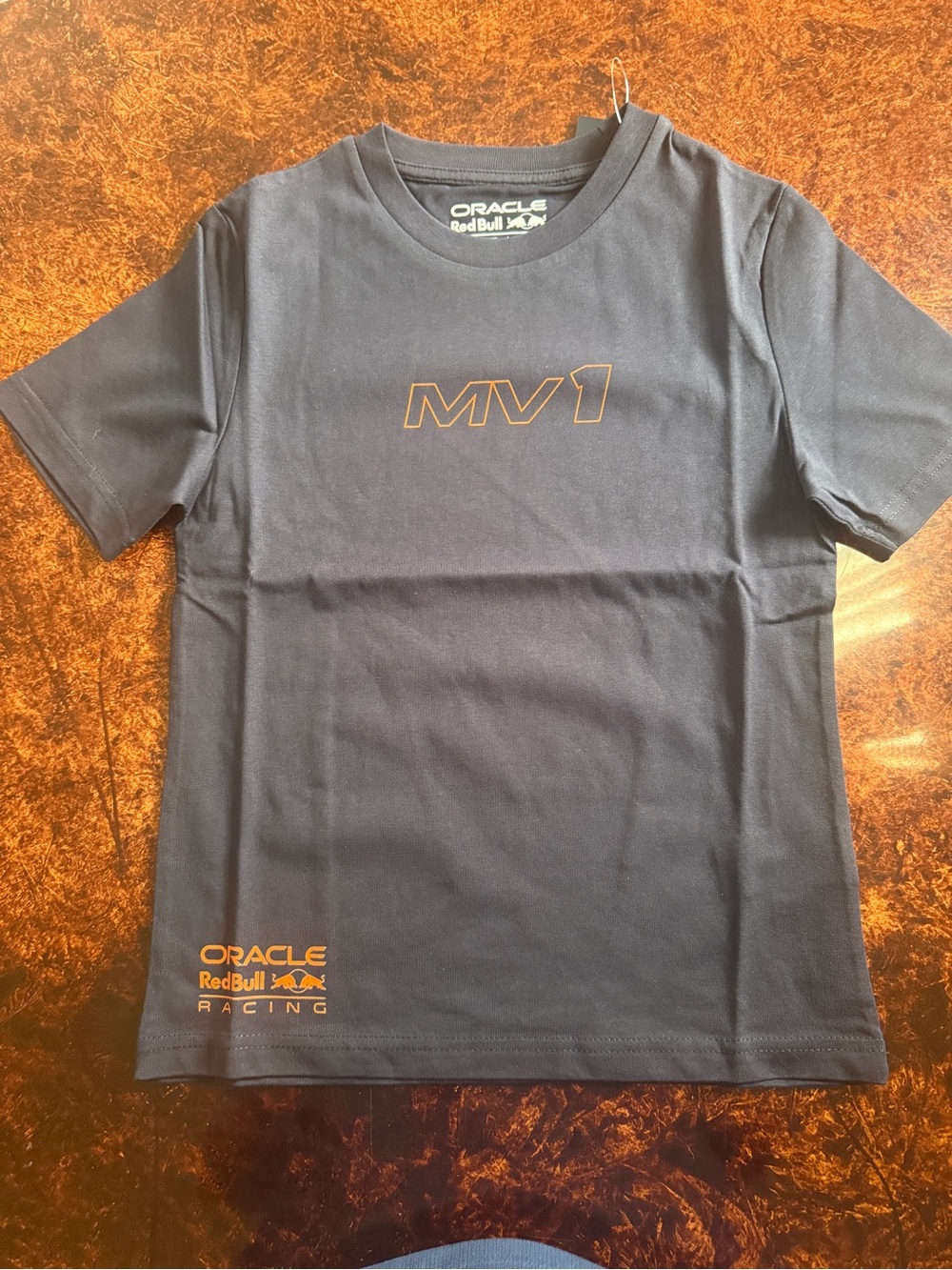 Oracle Red Bull Racing Kids' MV1 Short Sleeve Tee - Black/Orange